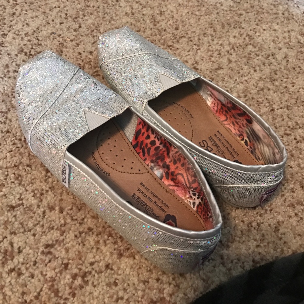 Silver Sparkly BOBS