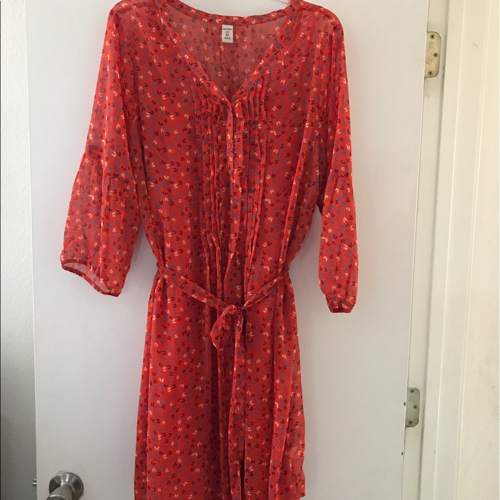 Old Navy Chiffon Knee Length Dress