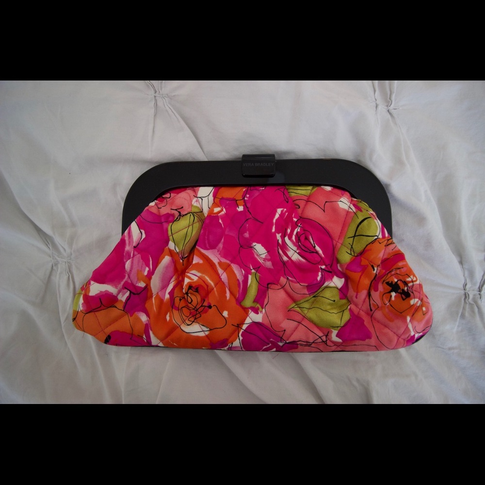 New Vera Bradley quilted clutch purse