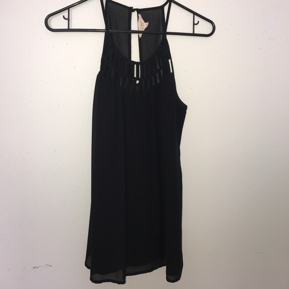 Black tank blouse