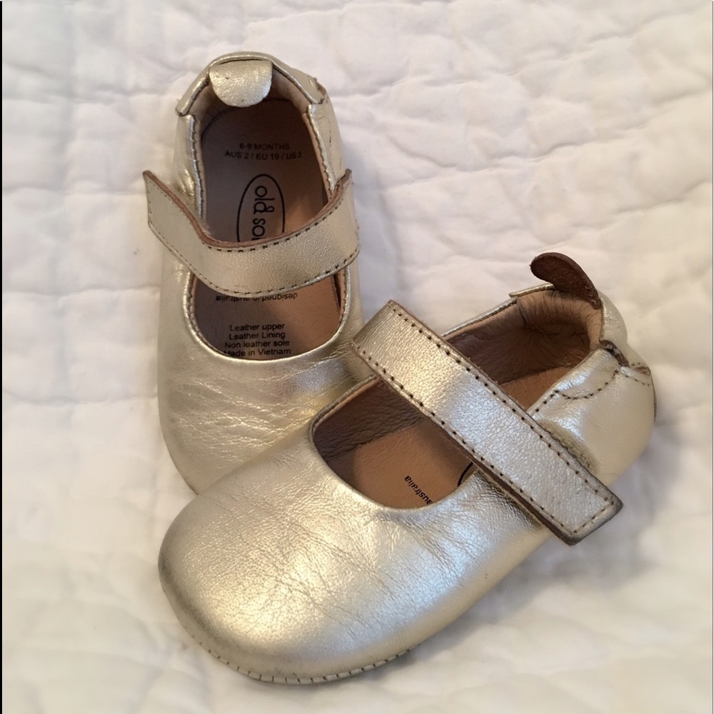 Old Soles Gold Mary Janes