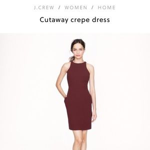 🙌🏻 flash sale! 🙌🏻 J.Crew Cutaway Crepe dress