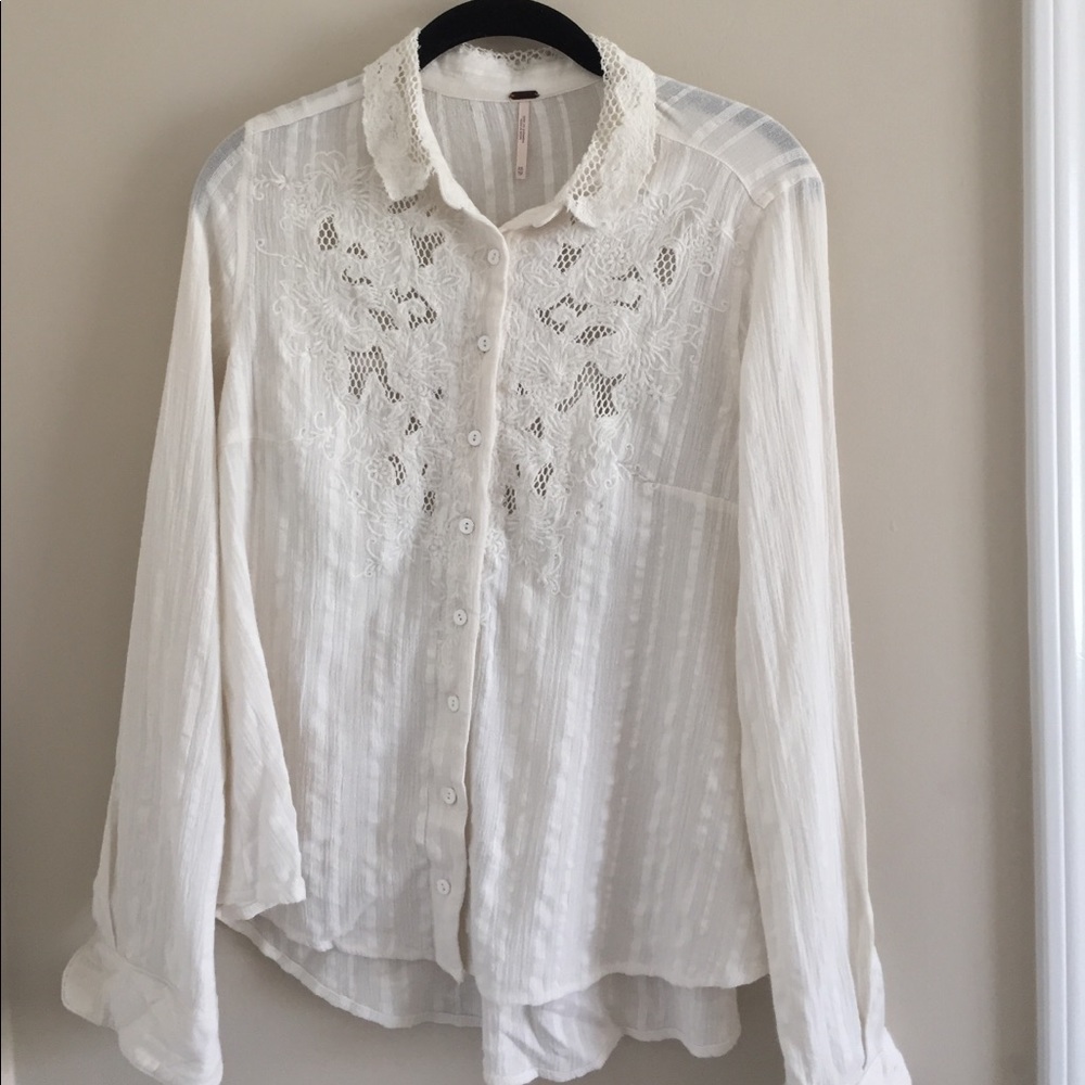 Free People button down top