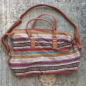 Forever 21 serape weekender bag
