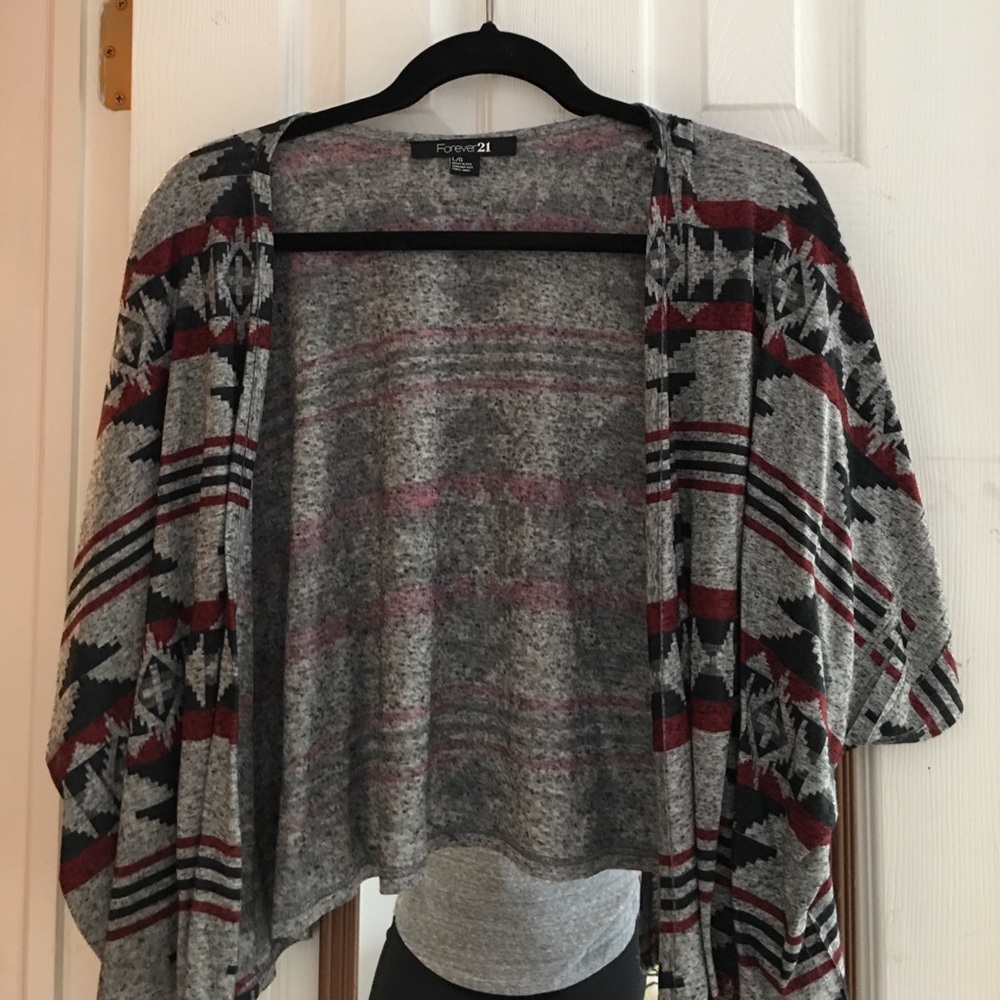 Forever 21 Tribal Print Cardigan