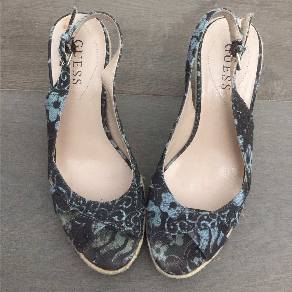 Guess ESPADRILLE WEDGE SANDALS