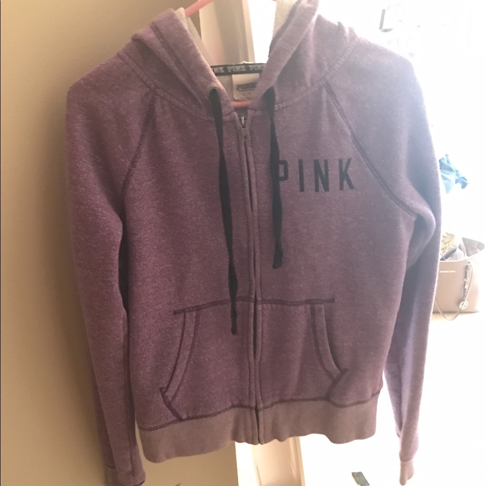 Victoria's Secret Pink Zip Up- Purple