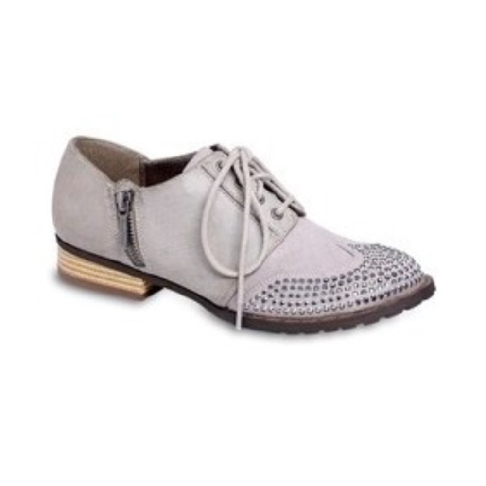 Michael Antonio Gray Studded Oxfords