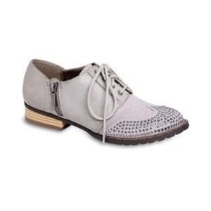 Michael Antonio Gray Studded Oxfords