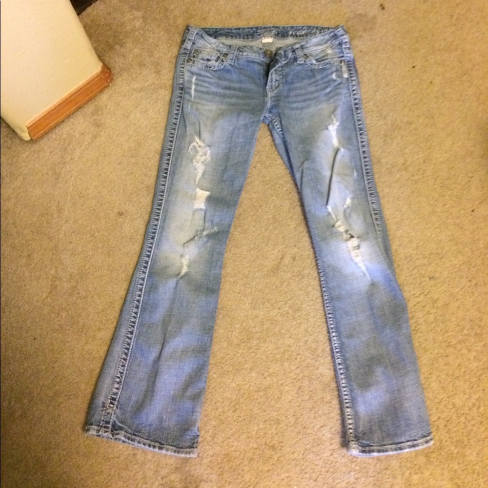 Silver jeans distressed