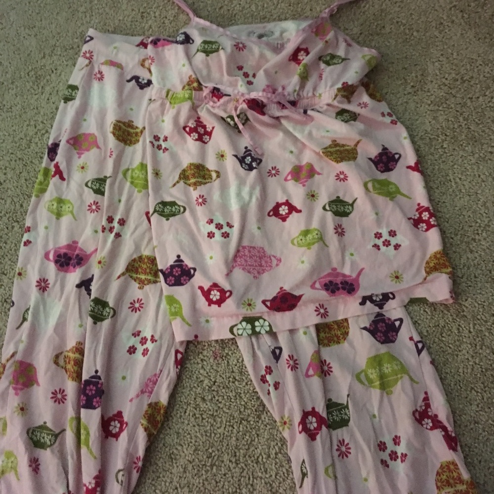 teapot pajama set vintage
