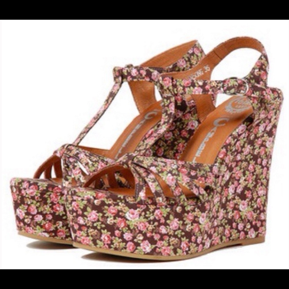 Jeffrey Campbell swansong wedges.