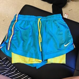 Nike dri fit shorts w/ spandex attached