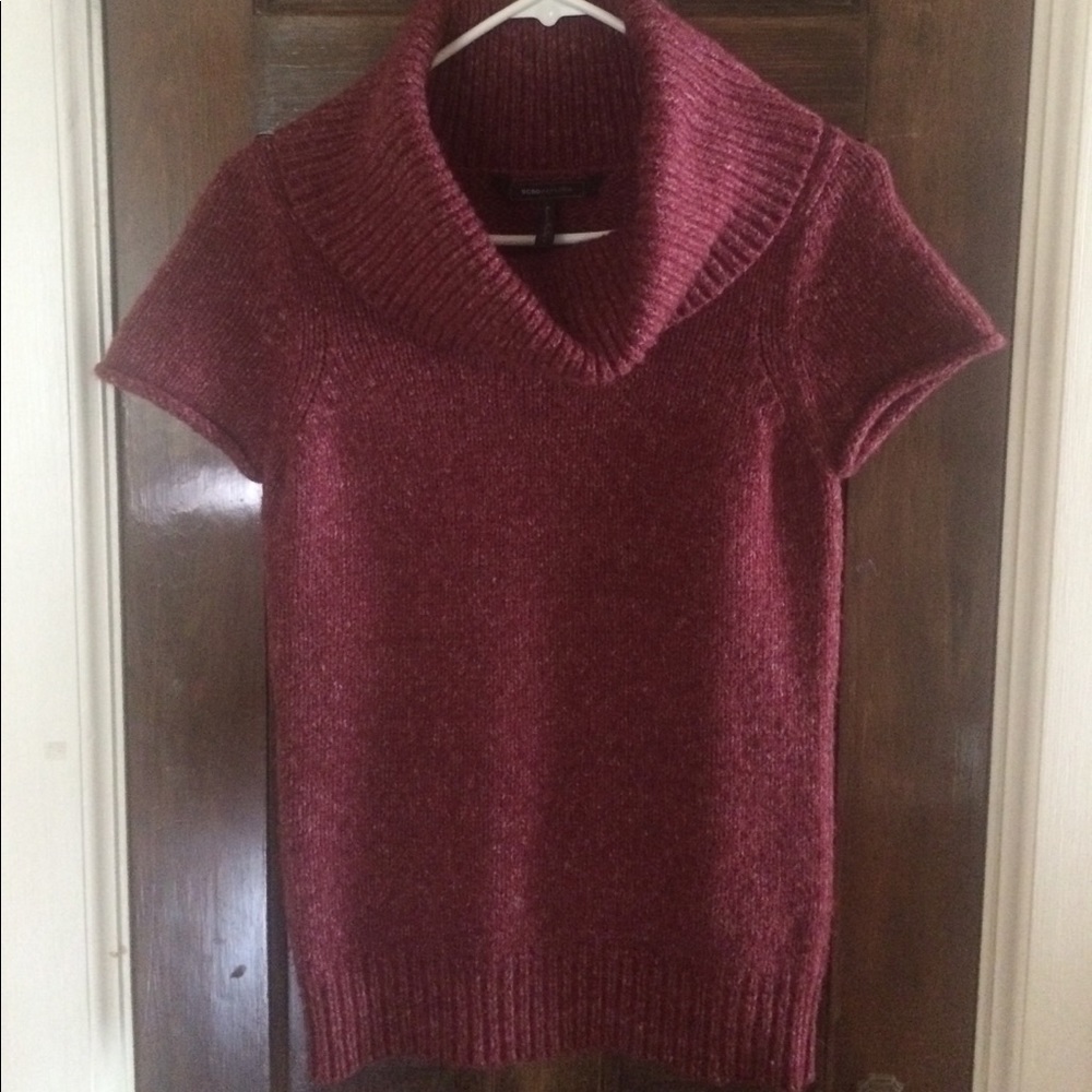 Max Azria cowl-neck sweater S EUC!
