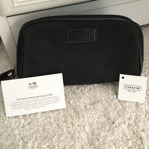 Authentic Coach Black Cosmetic Bag!!