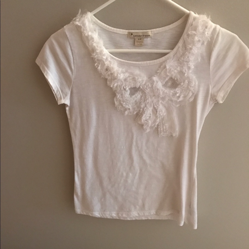 White Bow Blouse
