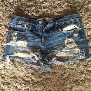 A&F Ripped Jean Shorts