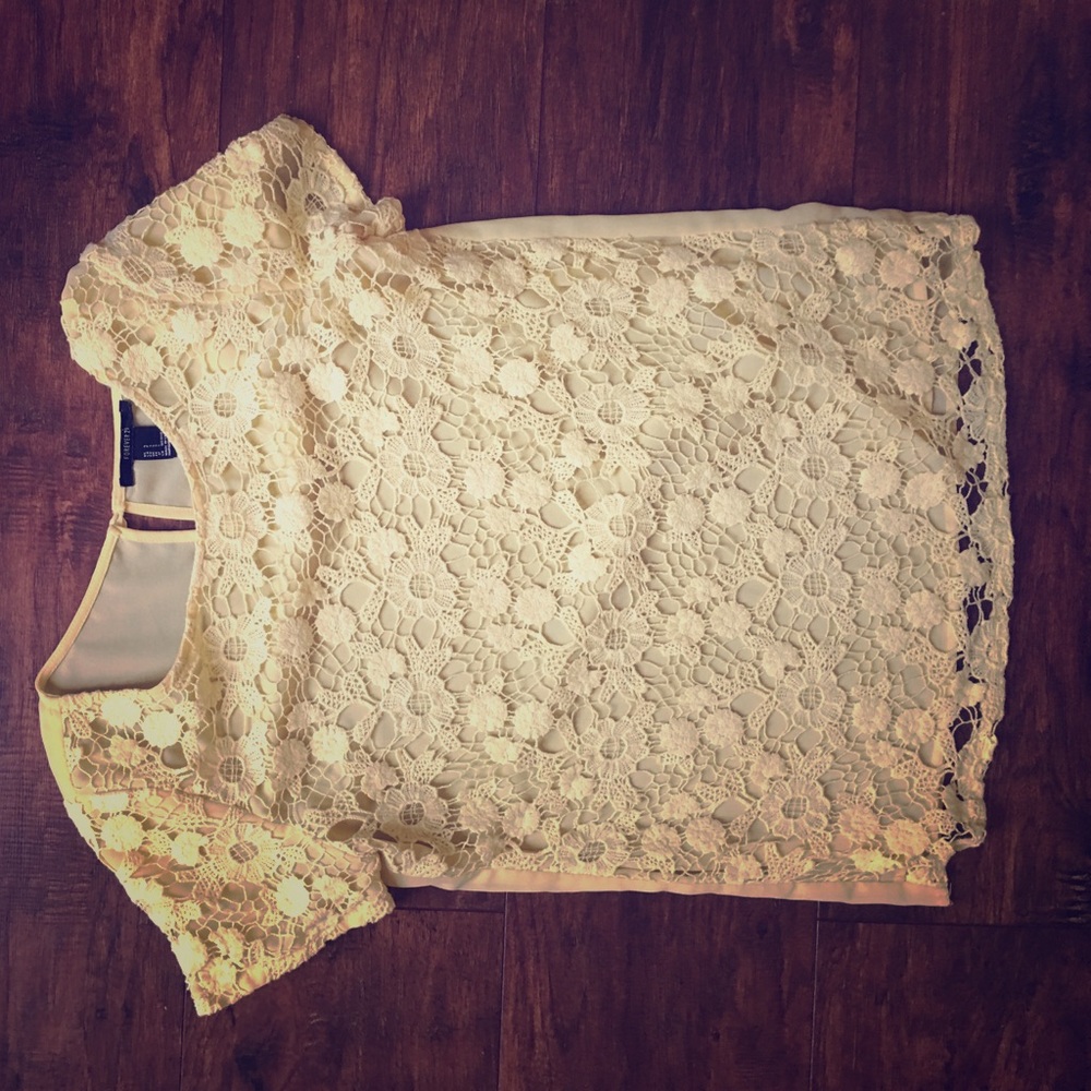 Yellow, crochet summer top