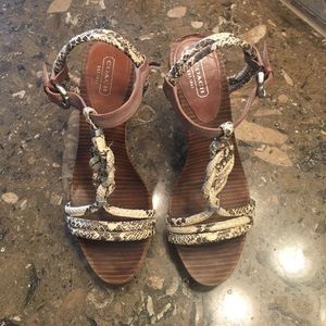 Coach sandals - size 7.5