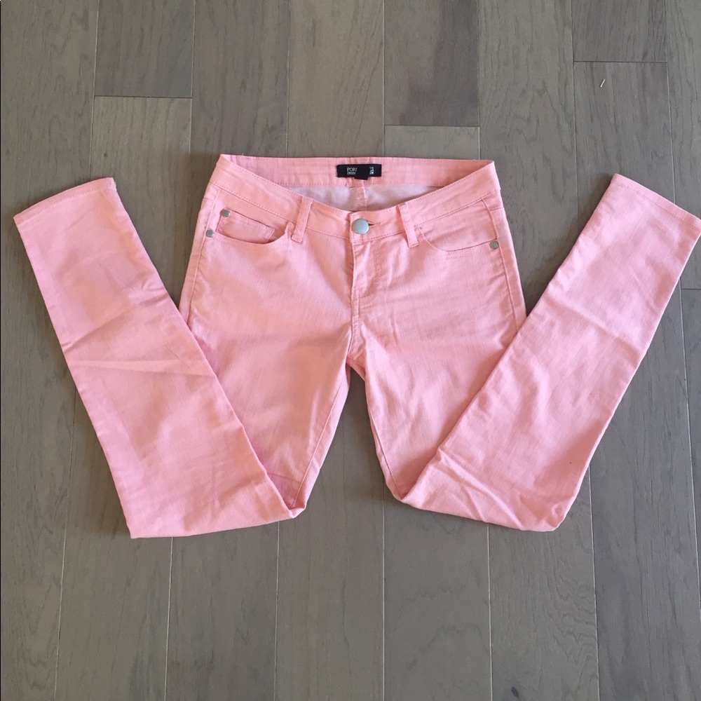 Coral jeans
