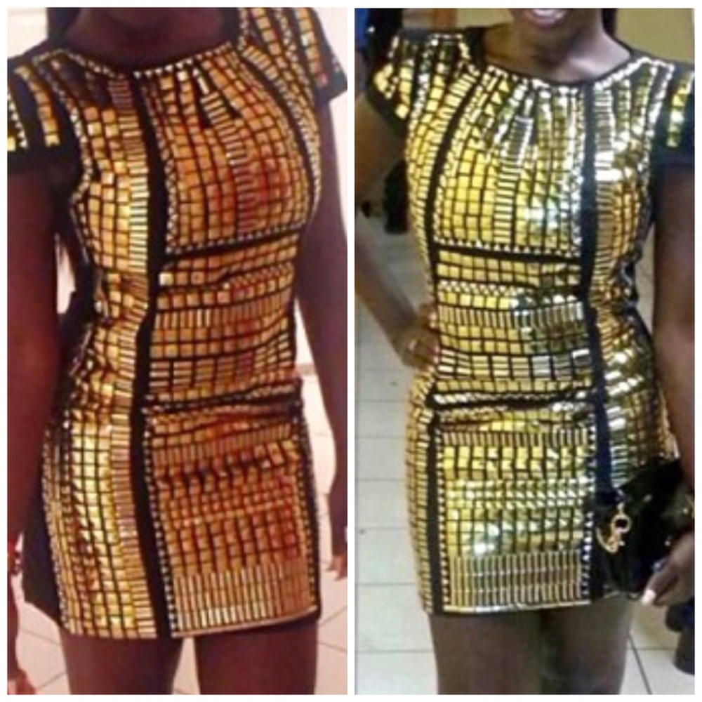 (SALE) Embellished black and gold dress✨💫