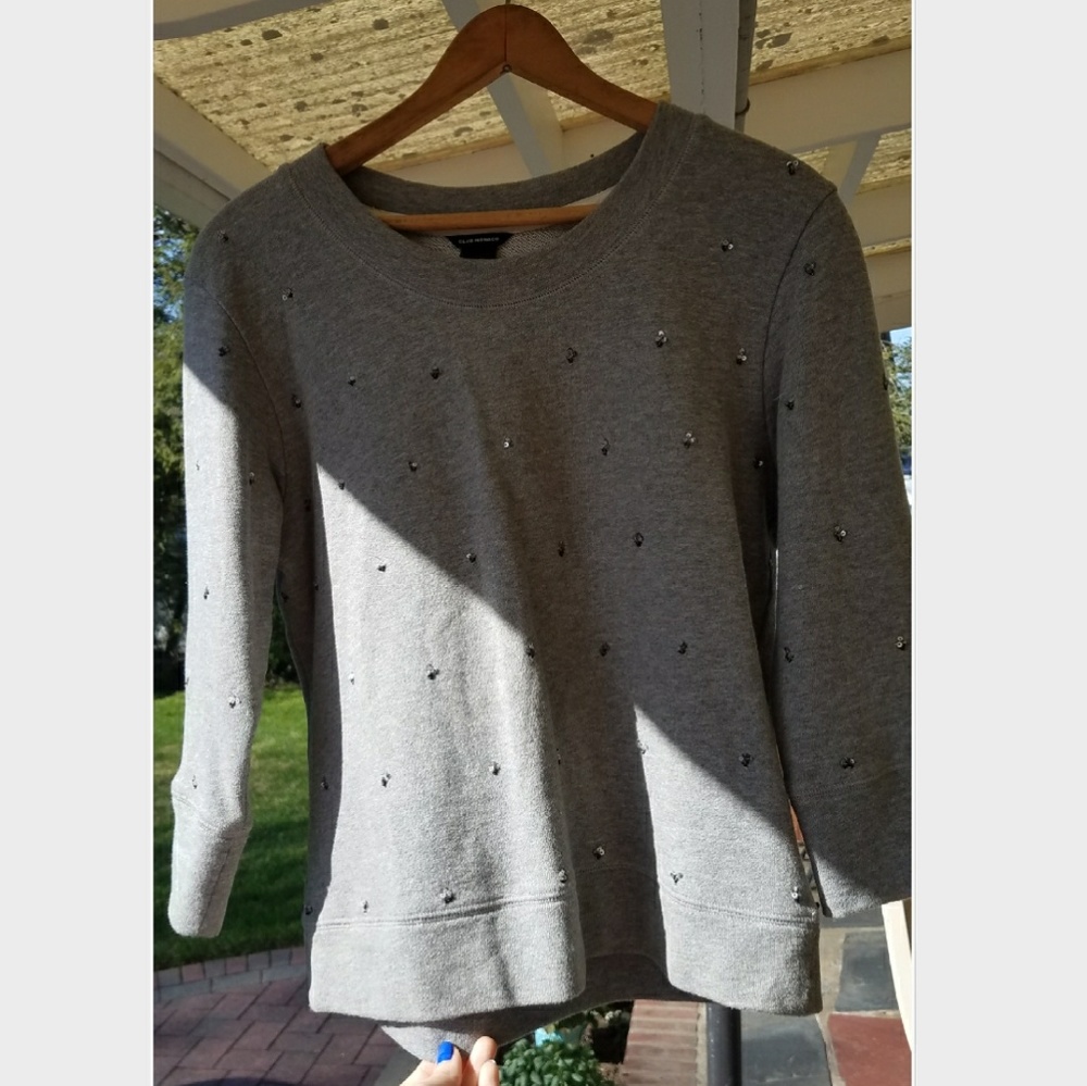 Three Quarter Sleeve Club Monaco Sweater