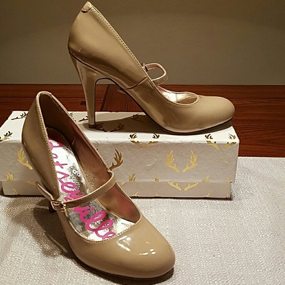 60% off Betsey Johnson Shoes - ð Betsyville Patent Mary Jane Pump Nude, NWOT from M's closet on 