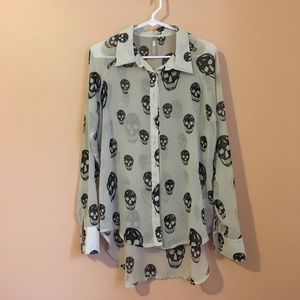 Nasty Gal Button Up Blouse