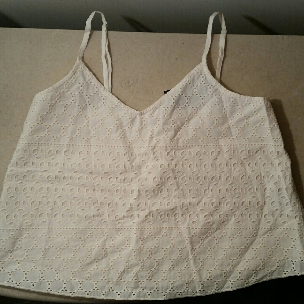 Cream Eyelet Cami