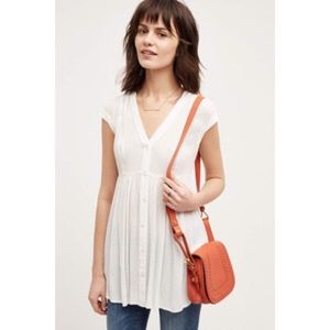 NWOT Vanessa Virginia Ladder Lace Tunic Top