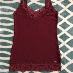 Hollister Maroon Tank Top