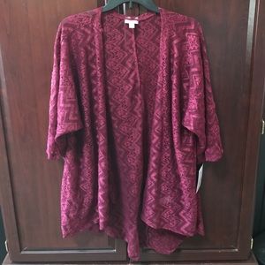 Maroon Lace Lindsey LuLaRoe - NWT!