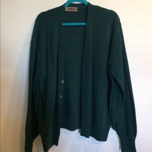 Green oversized sweater