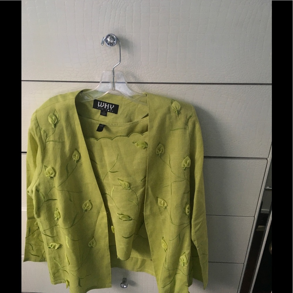 3 piece Lime Green Spring Suit