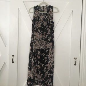 Zara sheer floral maxi dress
