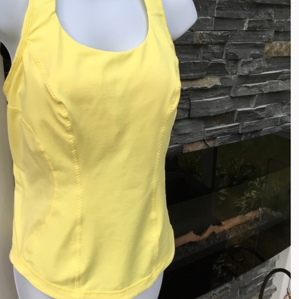 Lululemon cardio kick tank yellow