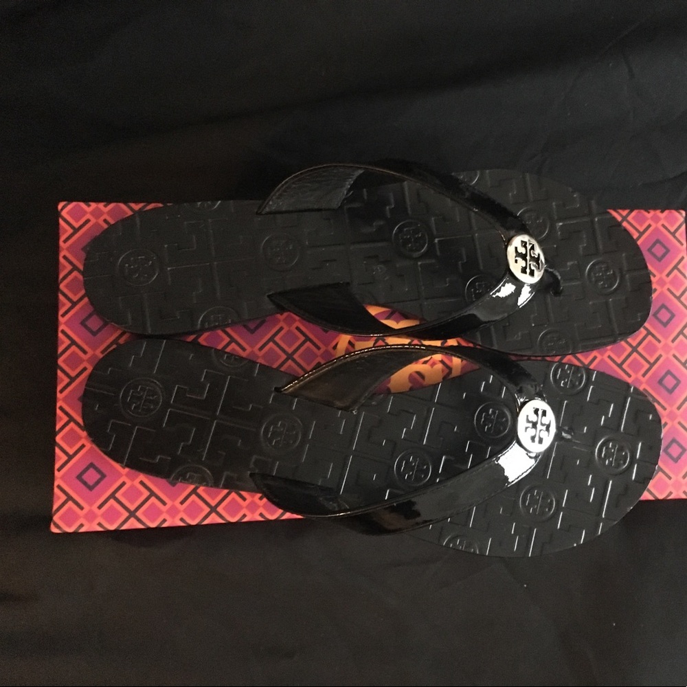 Tory Burch Patent Leather Thora Sandals