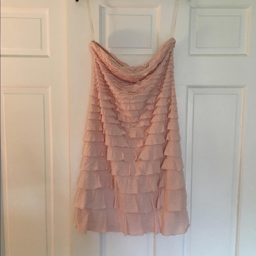 Express Pink Ruffled Dress