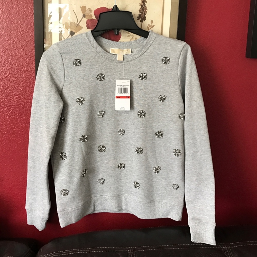 MK brand new top pearl hther size XS - Picture 1 of 4