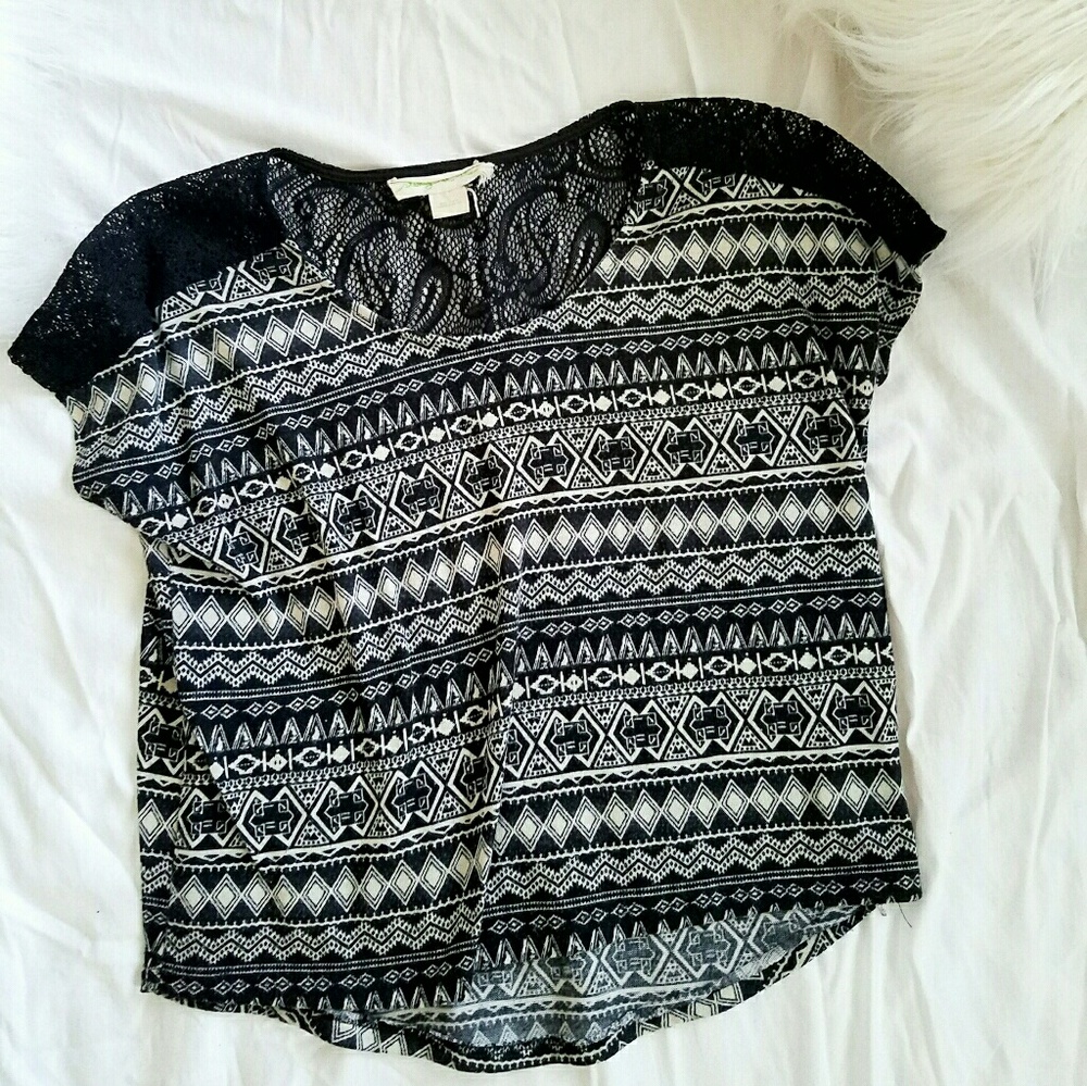 Urban Outfitters Sweater Top with lace detail