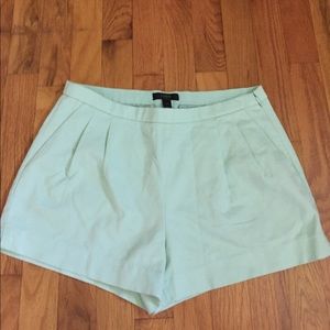 NWOT J. Crew mint dressy shorts.