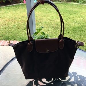 Longchamp Small Brown Tote