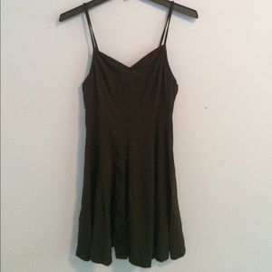 Black fit and flare AE dress