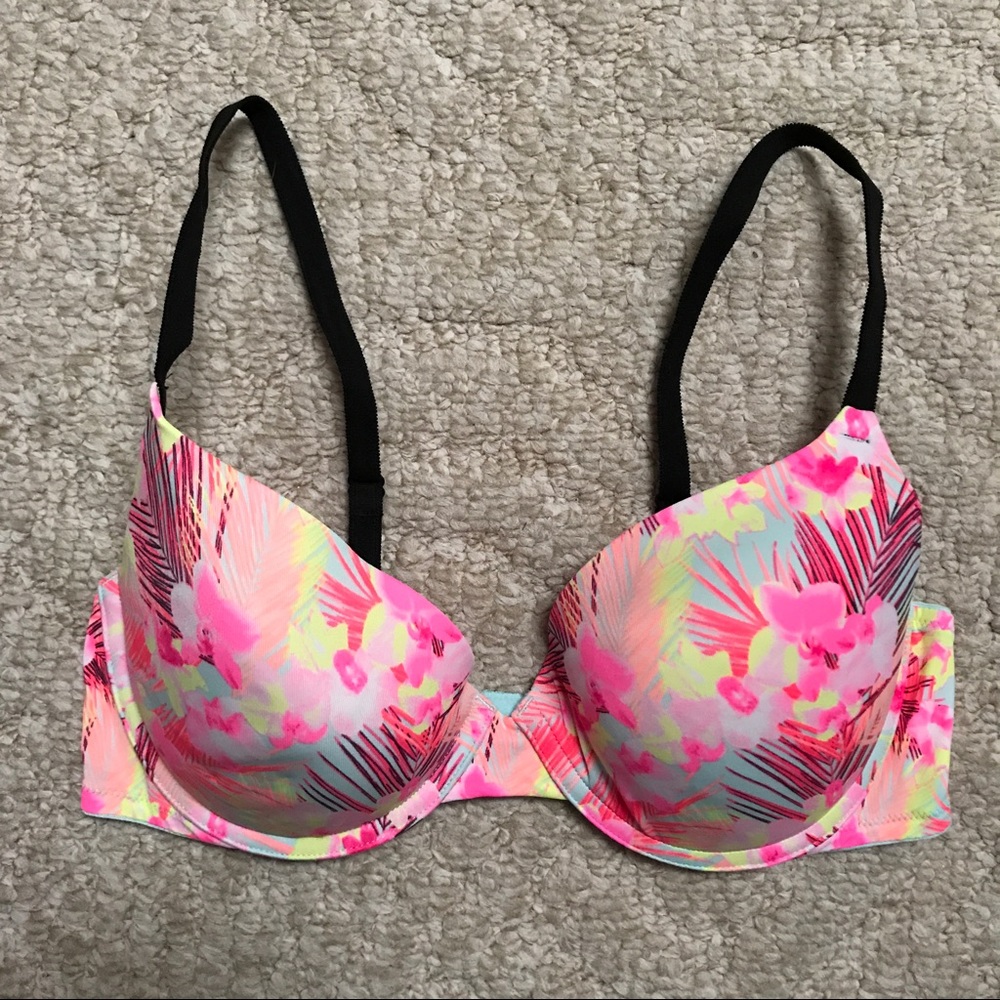 EUC PINK Victoria's Secret Push-Up Bra, 36C