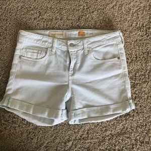 Pale Mint Pilcro Denim Shorts