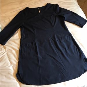 Dark blue slip dress