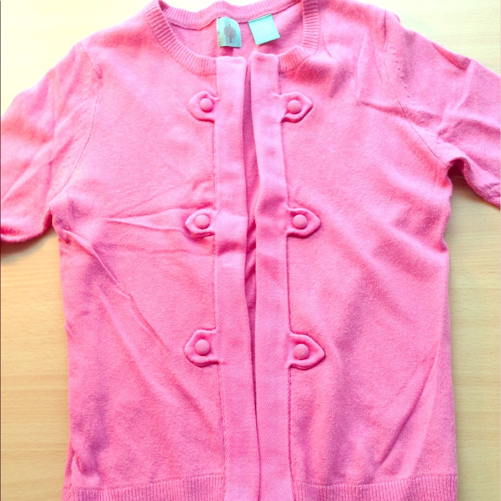 Anthropologie Pink Cardigan Sweater