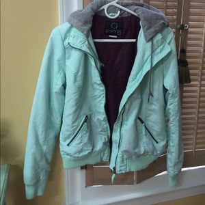 Empyre Fleece Hooded Bomber Jacket