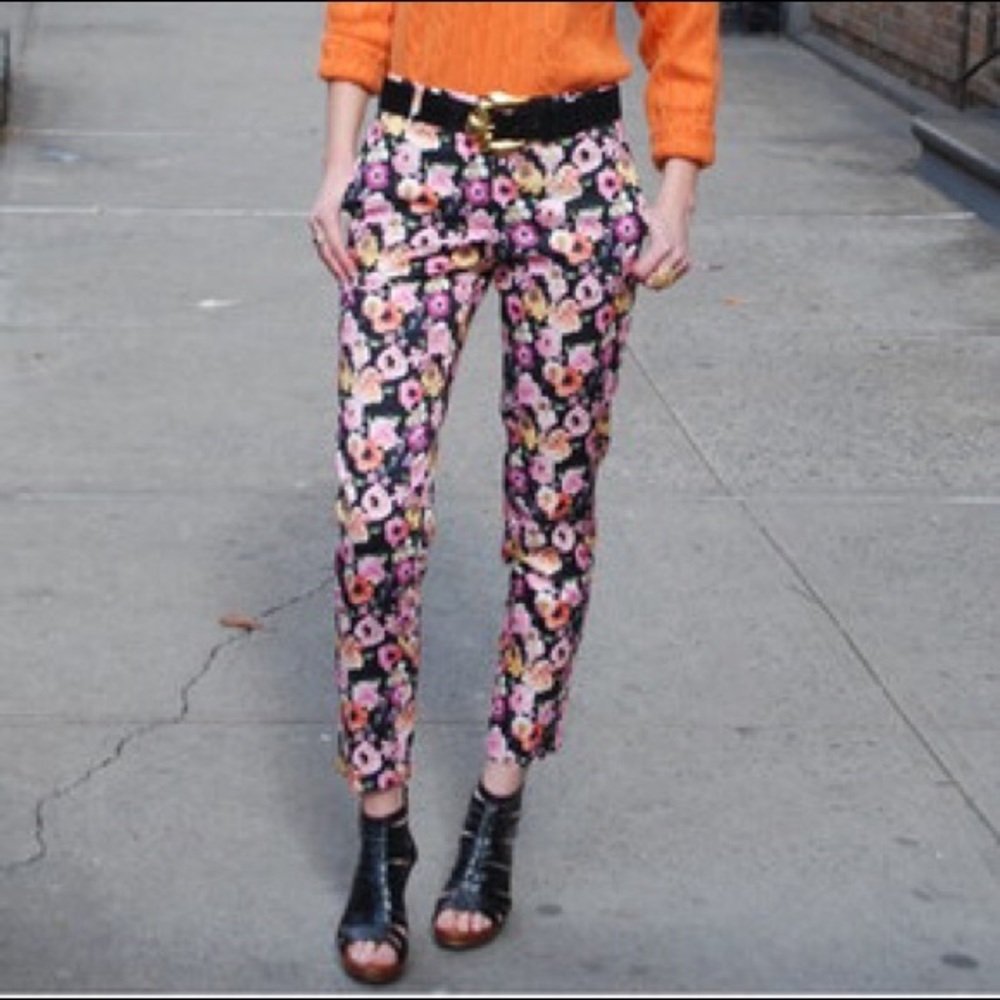 (SALE) H&M Floral Cotton Pants...