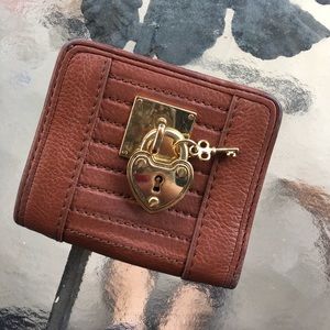 Juicy Couture Brown Padlock Small Wallet